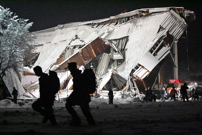 Eingestürzte Eishalle Bad Reichenhall